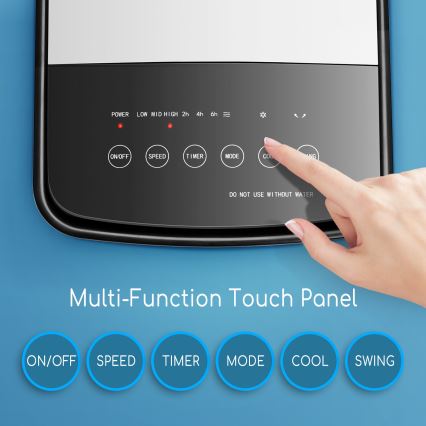 ZEVENTI - Luftkühler ARCTIC 60W/230V schwarz/weiß