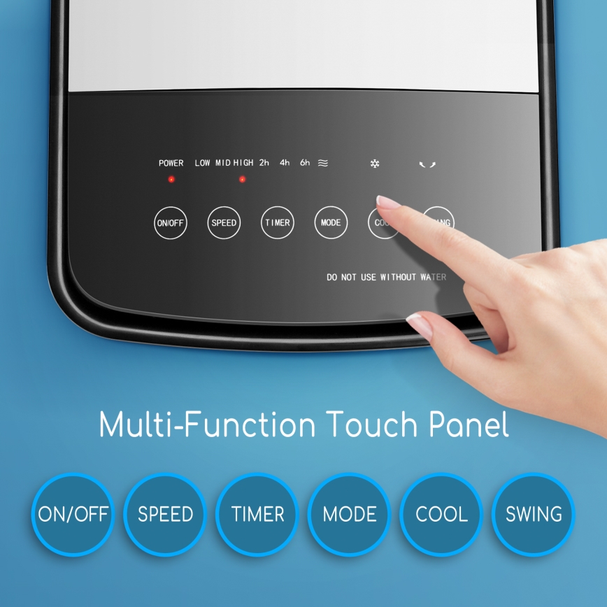 ZEVENTI - Luftkühler ARCTIC 60W/230V schwarz/weiß