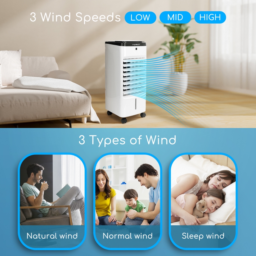 ZEVENTI - Luftkühler ARCTIC 60W/230V schwarz/weiß