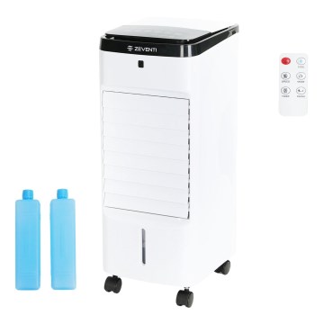 ZEVENTI - Luftkühler ARCTIC 60W/230V schwarz/weiß + Fernbedienung