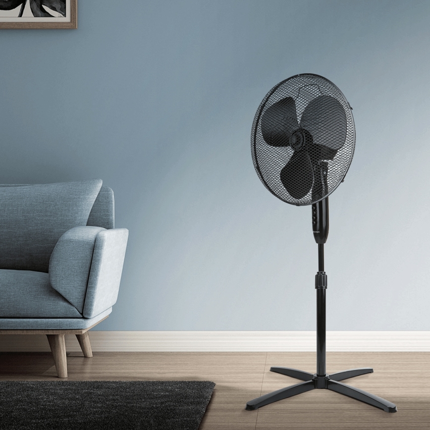 ZEVENTI - Standventilator FLOW 40W/230V 120 cm schwarz