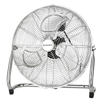 ZEVENTI - Standventilator FLOW 100 W/230 V, Ø 54 cm, hochglanzverchromt