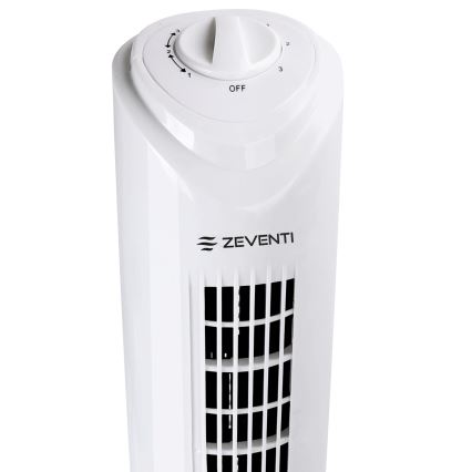 ZEVENTI - Turmventilator FLOW 45W/230V weiß