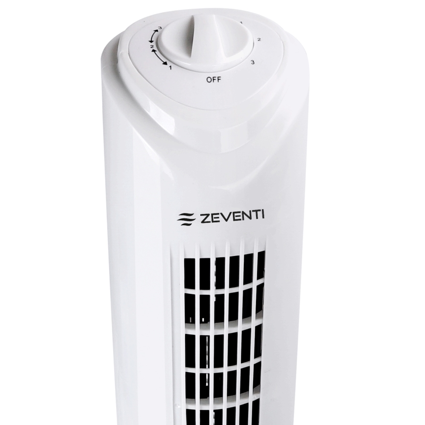 ZEVENTI - Turmventilator FLOW 45W/230V weiß