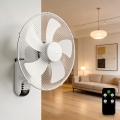 ZEVENTI - Wandventilator FANNY 45W/230V Ø 41 cm weiß + Fernbedienung