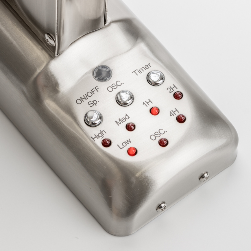 ZEVENTI - Wandventilator FREEZE 50W/230V d 40 cm matt Chrom + Fernbedienung