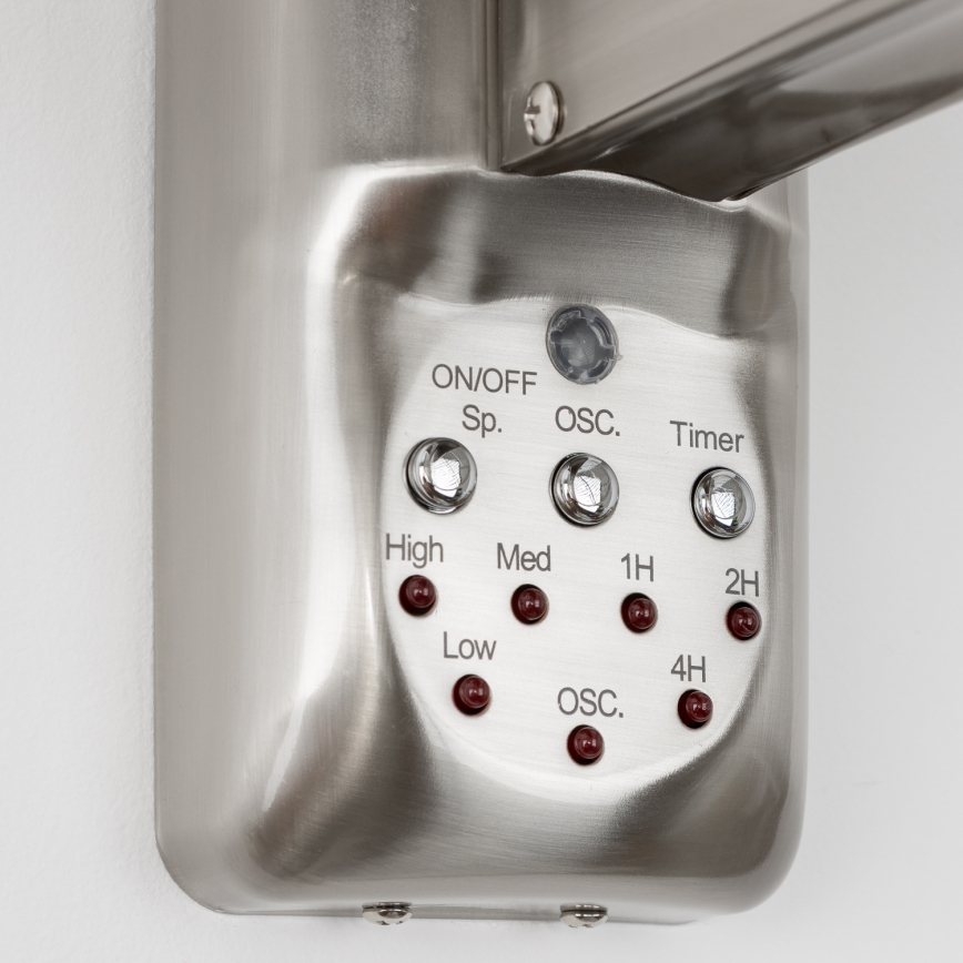 ZEVENTI - Wandventilator FREEZE 50W/230V d 40 cm matt Chrom + Fernbedienung