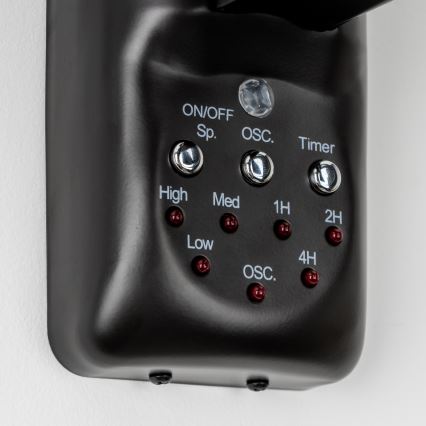 ZEVENTI - Wandventilator FREEZE 50W/230V d 40 cm schwarz + Fernbedienung