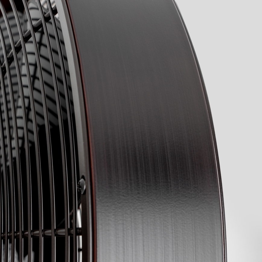 ZEVENTI - Wandventilator FREEZE 50W/230V d 40 cm schwarz/braun + Fernbedienung