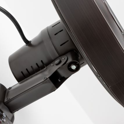 ZEVENTI - Wandventilator FREEZE 50W/230V d 40 cm schwarz/braun + Fernbedienung