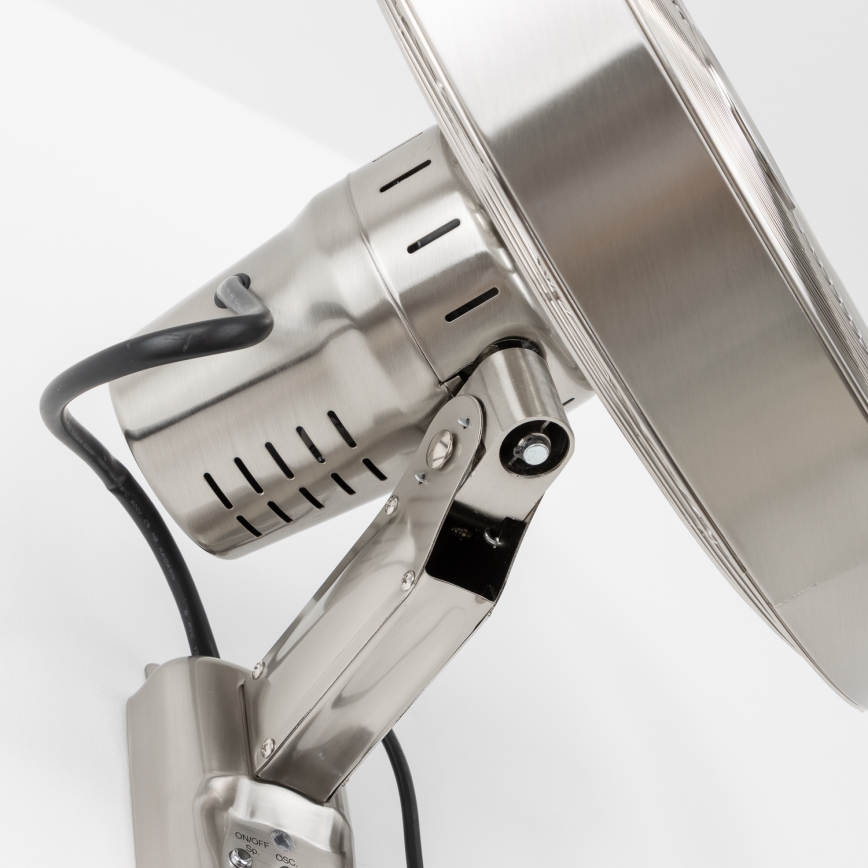 ZEVENTI - Wandventilator FREEZE 50W/230V Ø 45 cm mattchrom + Fernbedienung