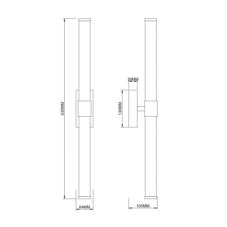 Zuma Line - LED-Wandleuchte LED/12W/230V Messing