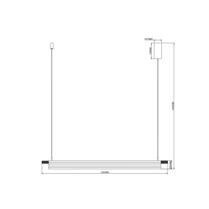 Zuma Line - LED-Pendelleuchte an Kabel LED/14W/230V gold
