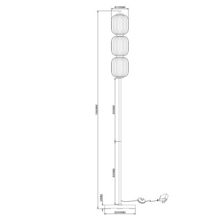 Zuma Line - LED-Stehlampe LED/20W/230V goldfarben