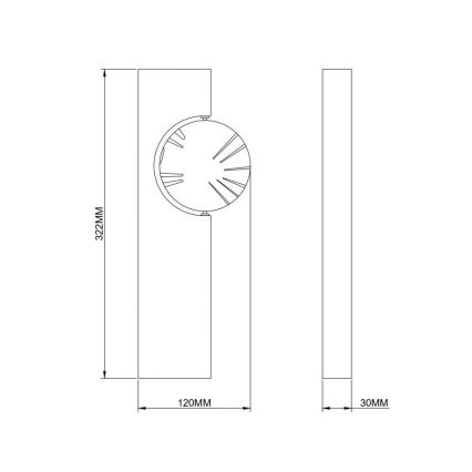 Zuma Line - LED-Wandleuchte LED/3W/230V schwarz/gold