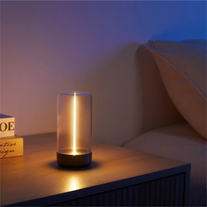 Zuma Line - LED dimmbare wiederaufladbare Tischlampe LED/0,5W/230V schwarz IP54