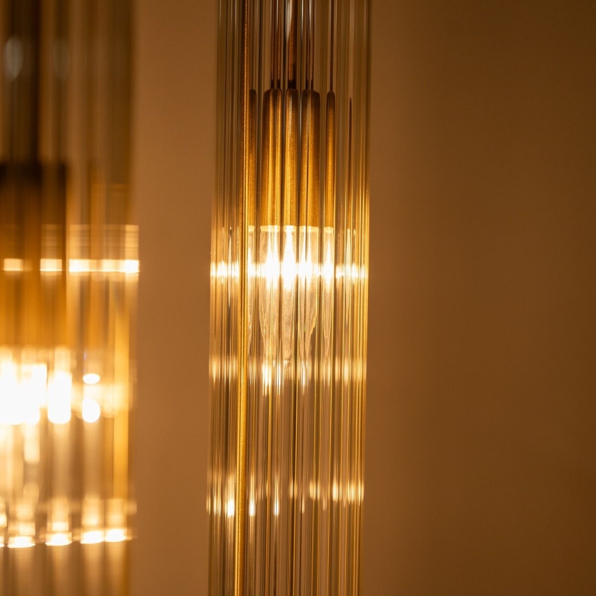 Zuma Line - Pendelleuchte an Kabel 3xE14/7W/230V goldfarben