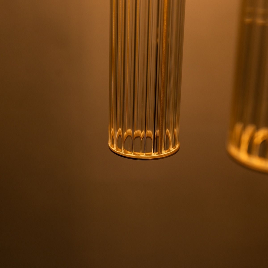 Zuma Line - Pendelleuchte an Kabel 3xE14/7W/230V goldfarben