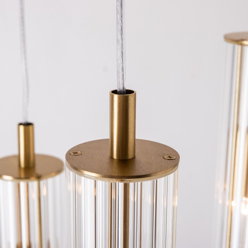 Zuma Line - Pendelleuchte an Kabel 3xE14/7W/230V goldfarben