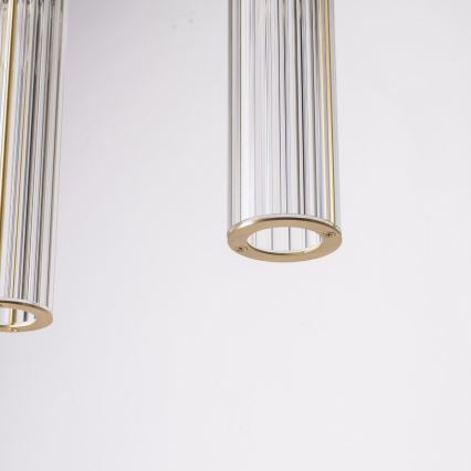Zuma Line - Pendelleuchte an Kabel 4xE14/7W/230V goldfarben