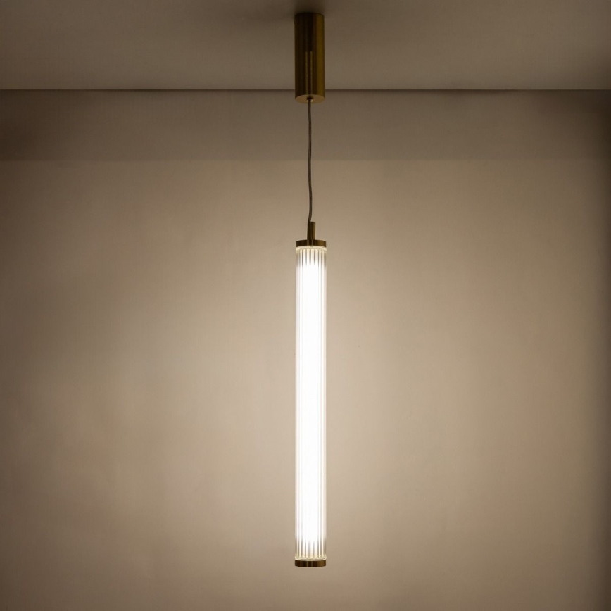 Zuma Line - LED-dimmbare Seil-Hängeleuchte LED/26W/230V 2700-6500K goldfarben + Fernbedienung
