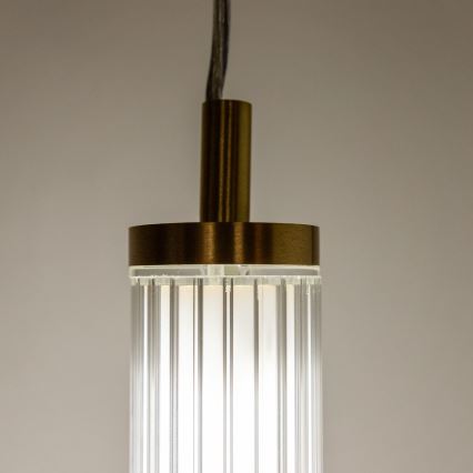 Zuma Line - LED-dimmbare Seil-Hängeleuchte LED/26W/230V 2700-6500K goldfarben + Fernbedienung