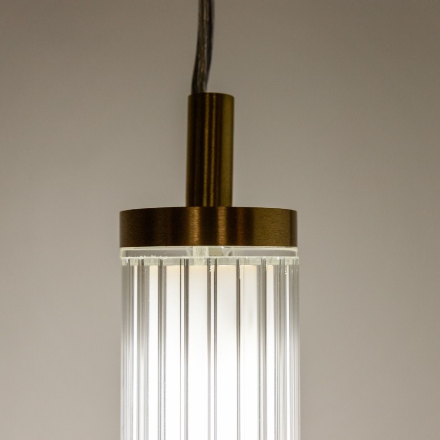 Zuma Line - LED-dimmbare Seil-Hängeleuchte LED/26W/230V 2700-6500K goldfarben + Fernbedienung