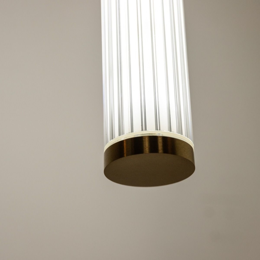 Zuma Line - LED-dimmbare Seil-Hängeleuchte LED/26W/230V 2700-6500K goldfarben + Fernbedienung