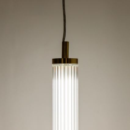 Zuma Line - LED-dimmbare Seil-Hängeleuchte LED/26W/230V 2700-6500K goldfarben + Fernbedienung