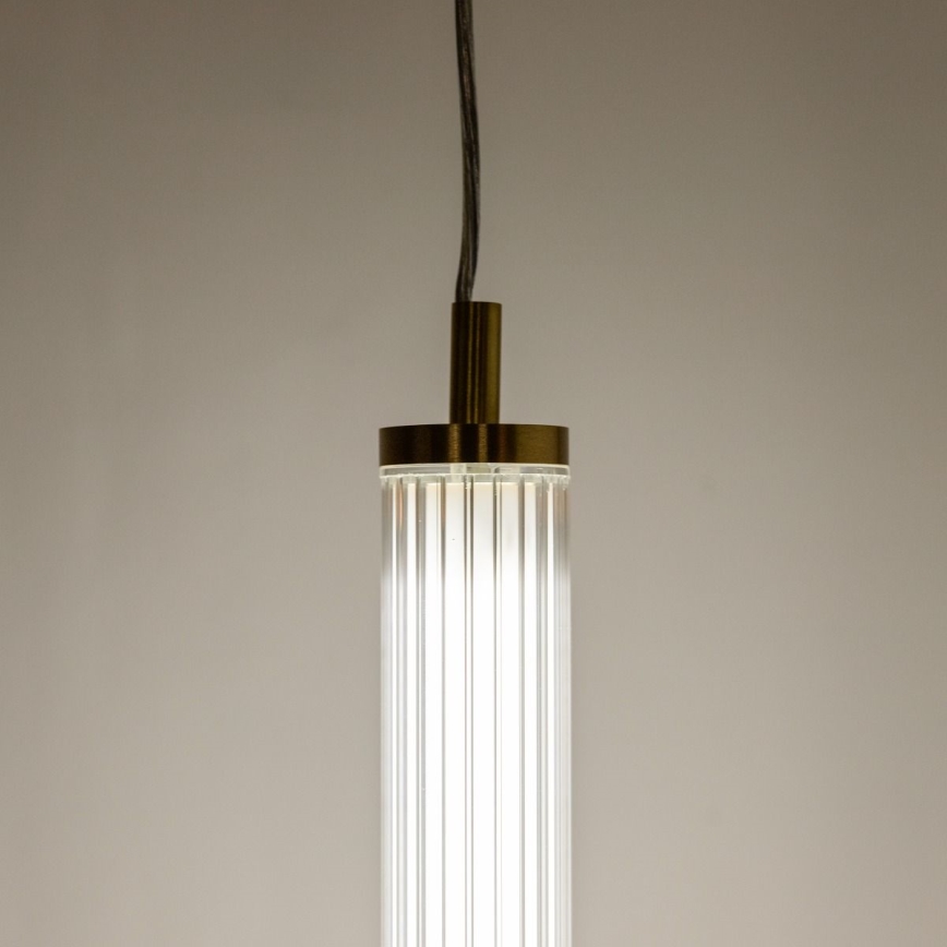 Zuma Line - LED-dimmbare Seil-Hängeleuchte LED/26W/230V 2700-6500K goldfarben + Fernbedienung