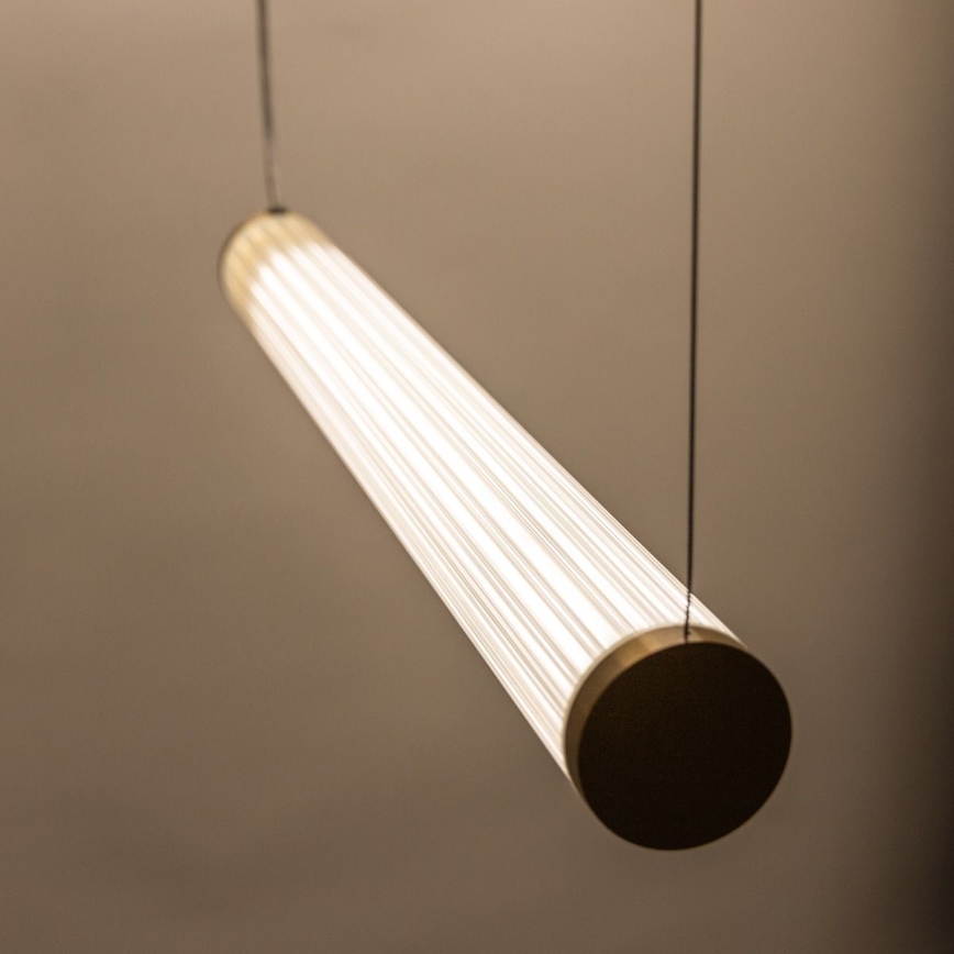 Zuma Line - LED-dimmbare Hängeleuchte an Drahtseil LED/64W/230V 2700-6500K gold + Fernbedienung