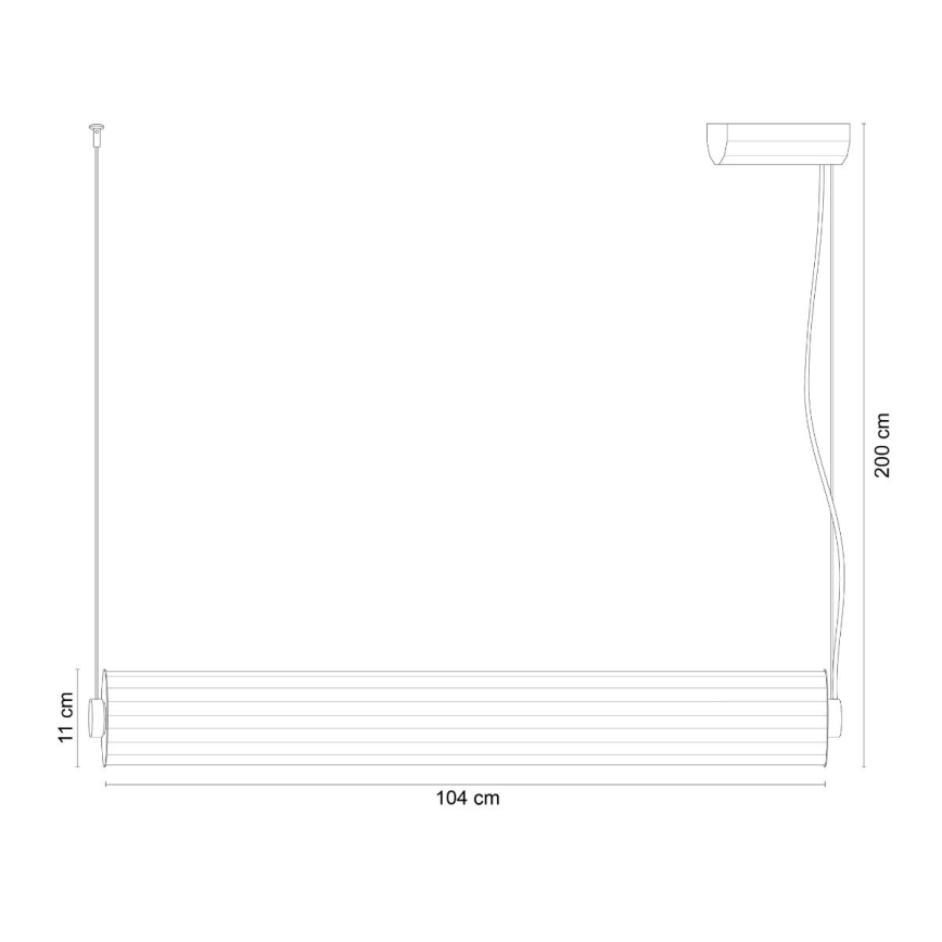 Zuma Line - dimmbare LED-Pendelleuchte an Kabel LED/39W/230V 2700-6500K schwarz + Fernbedienung
