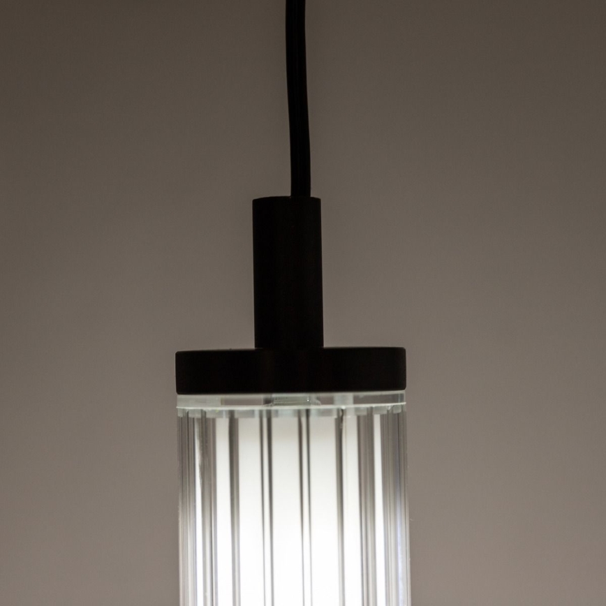 Zuma Line - Dimmbare LED-Pendelleuchte mit Seilaufhängung LED/26W/230V 2700-6500K schwarz + Fernbedienung
