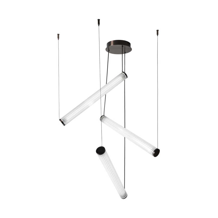 Zuma Line - dimmbare LED-Pendelleuchte mit Seilaufhängung LED/64W/230V 2700-6500K schwarz + Fernbedienung