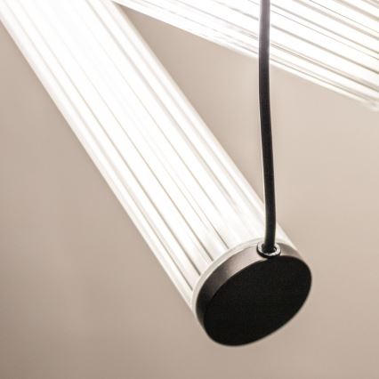 Zuma Line - dimmbare LED-Pendelleuchte mit Seilaufhängung LED/64W/230V 2700-6500K schwarz + Fernbedienung
