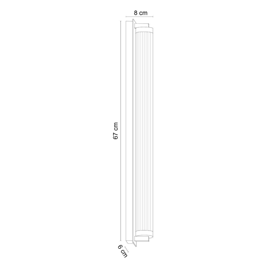 Zuma Line - LED-dimmbare Wandleuchte LED/26W/230V 2700-6500K schwarz + Fernbedienung