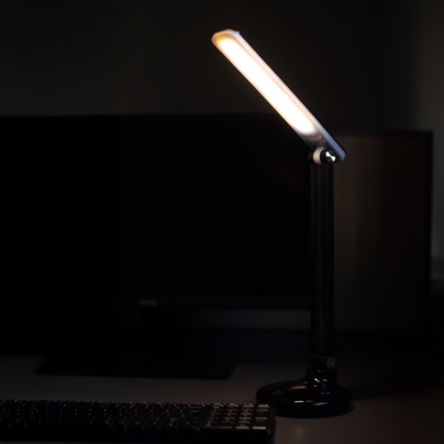 Zuma Line - LED Akku-Schreibtischlampe LED/6W/1200 mAh 3000/4500/6000K CRI 90 Schwarz