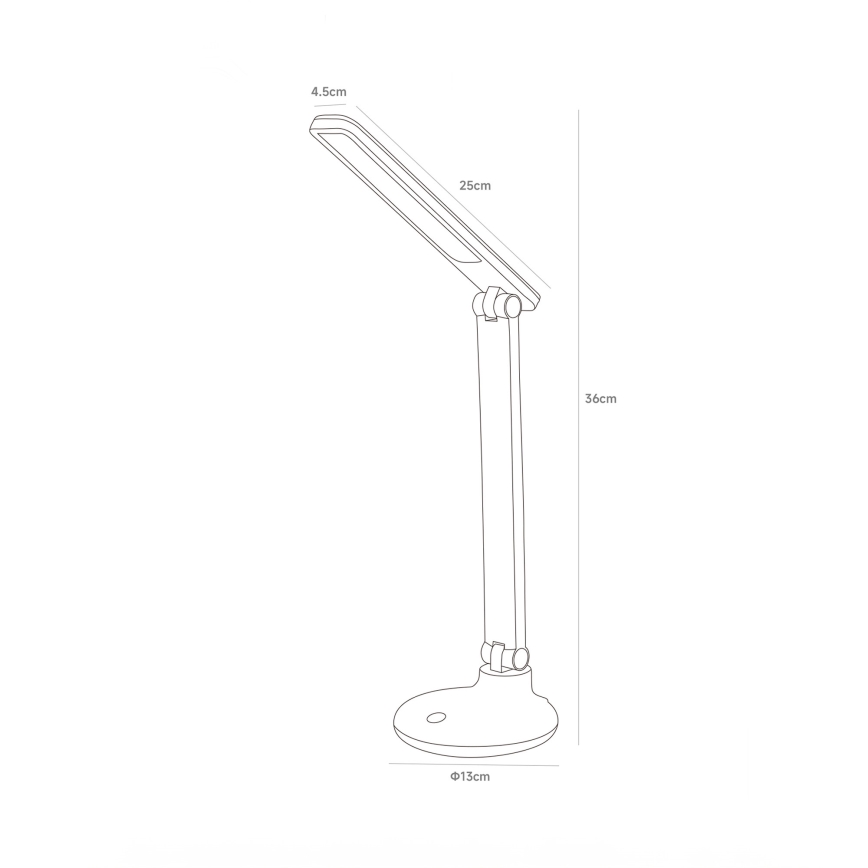 Zuma Line - Aufladbare LED-Tischleuchte LED/6W/1200 mAh 3000/4500/6000K weiß