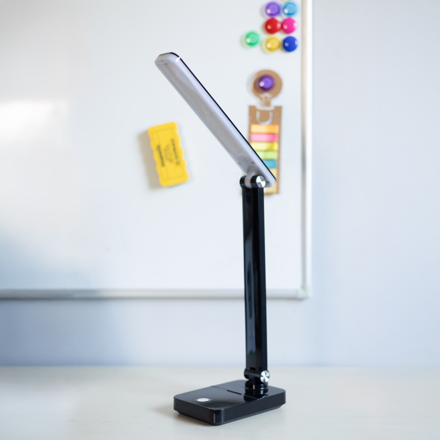Zuma Line - Aufladbare LED-Tischleuchte LED/8W/1200 mAh 3000/4500/6000K schwarz