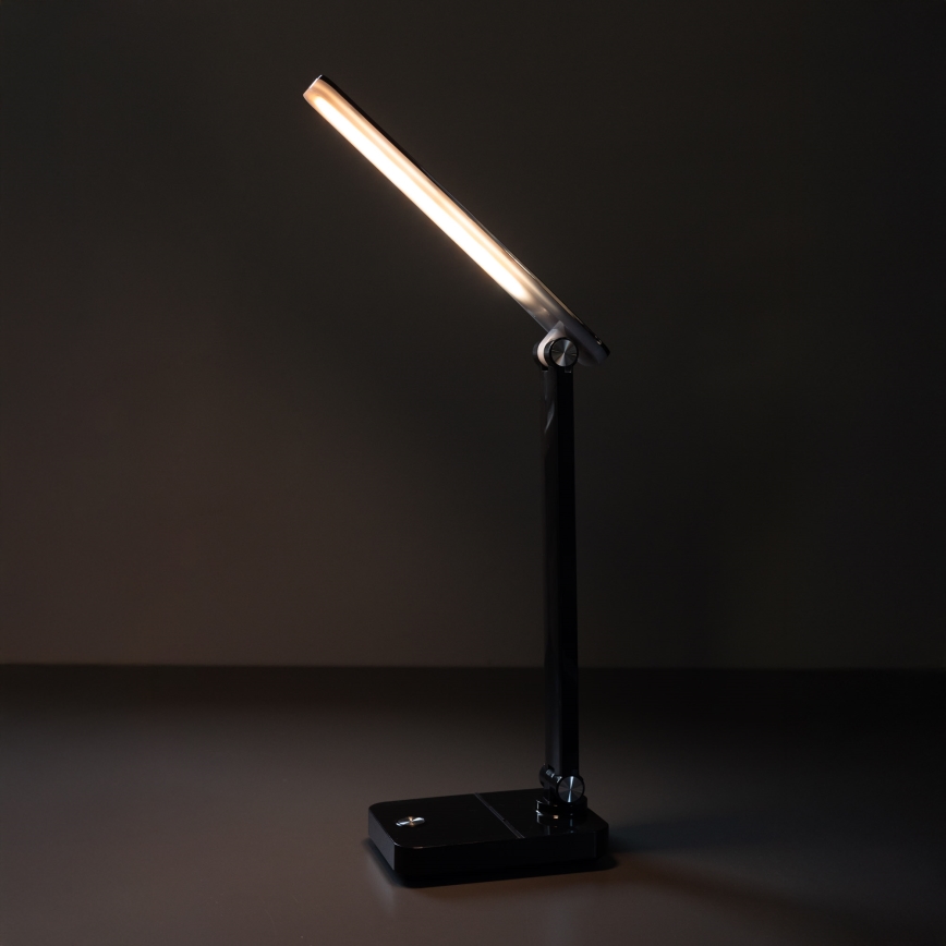 Zuma Line - Aufladbare LED-Tischleuchte LED/8W/1200 mAh 3000/4500/6000K schwarz