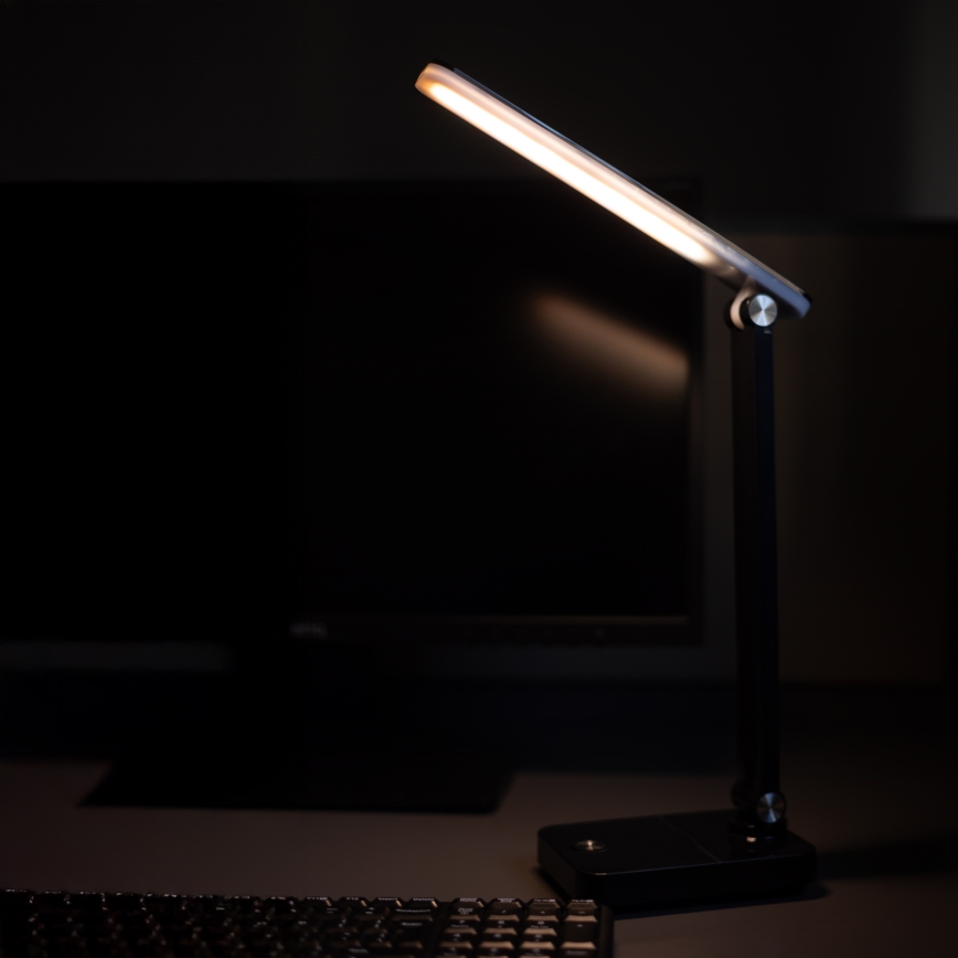 Zuma Line - Aufladbare LED-Tischleuchte LED/8W/1200 mAh 3000/4500/6000K schwarz