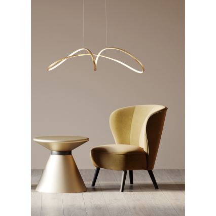 Zuma Line - LED-Hängeleuchte an Schnur LED/50W/230V 3000/4000/6000K golden