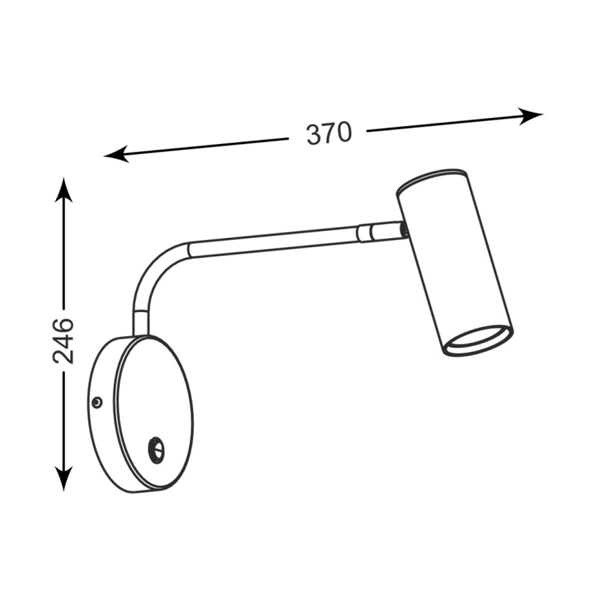 Zuma Line - Wandleuchte 1xGU10/50W/230V glänzender Chrom