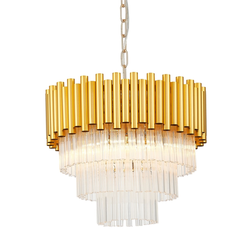 Zuma Line - Kronleuchter an Kette 4xE14/40W/230V golden