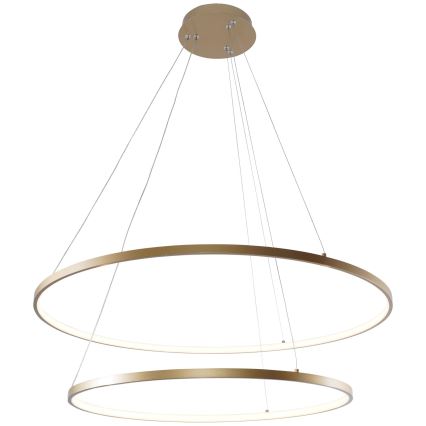 Zuma Line - LED-Hängeleuchte an Schnur LED/60W/230V 3000/4000/6000K d 80 cm golden