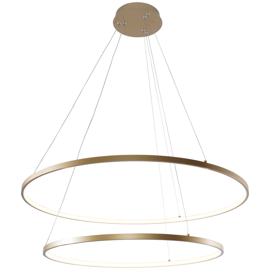 Zuma Line - LED-Hängeleuchte an Schnur LED/60W/230V 3000/4000/6000K d 80 cm golden