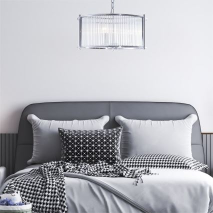Zuma Line - Hängeleuchte an Kette 3xE27/40W/230V glänzendes Chrom