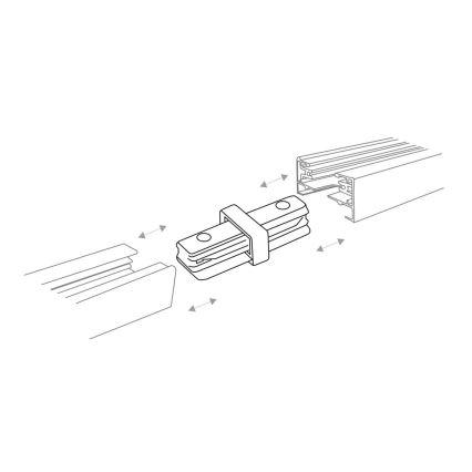 Zuma Line - Strahler für Schienensystem 6xGU10/10W/230V schwarz + Schienenzubehör