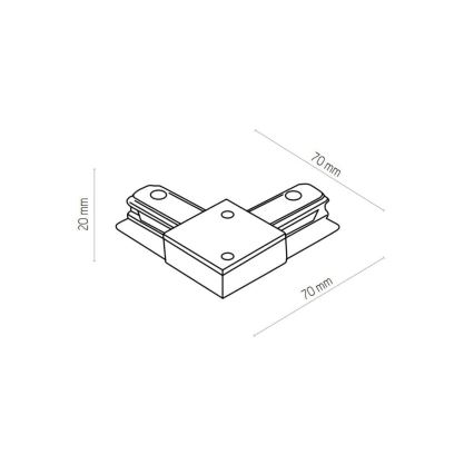 Zuma Line - Strahler für Schienensystem 6xGU10/10W/230V weiß + Schienenzubehör