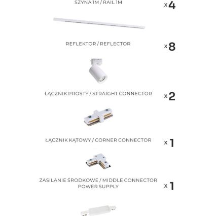 Zuma Line - Schienen-Spot 8x GU10/35 W/230 V, weiß